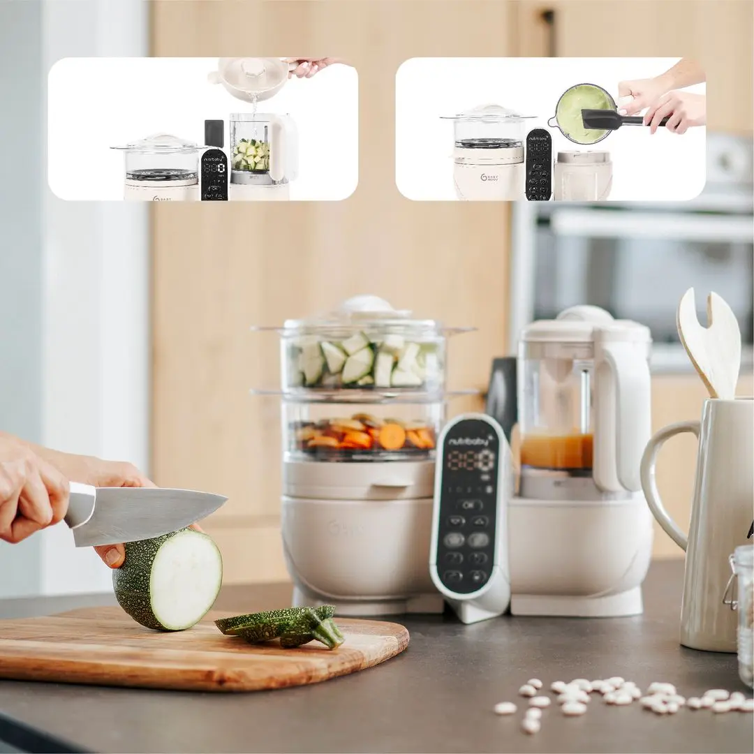 Кухонный комбайн 5в1 Babymoov Nutribaby+ (Mineral Beige)