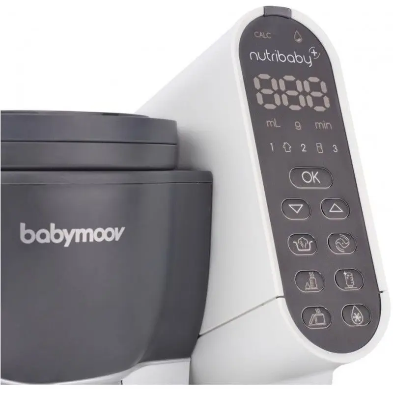 Blender-aparat de gatit cu aburi Babymoov Nutribaby+ A001124 (Grey)