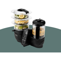 Кухонный комбайн Babymoov Nutribaby+ XL (Mineral Black) Thumb