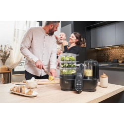 Кухонный комбайн Babymoov Nutribaby+ XL (Mineral Black) Thumb