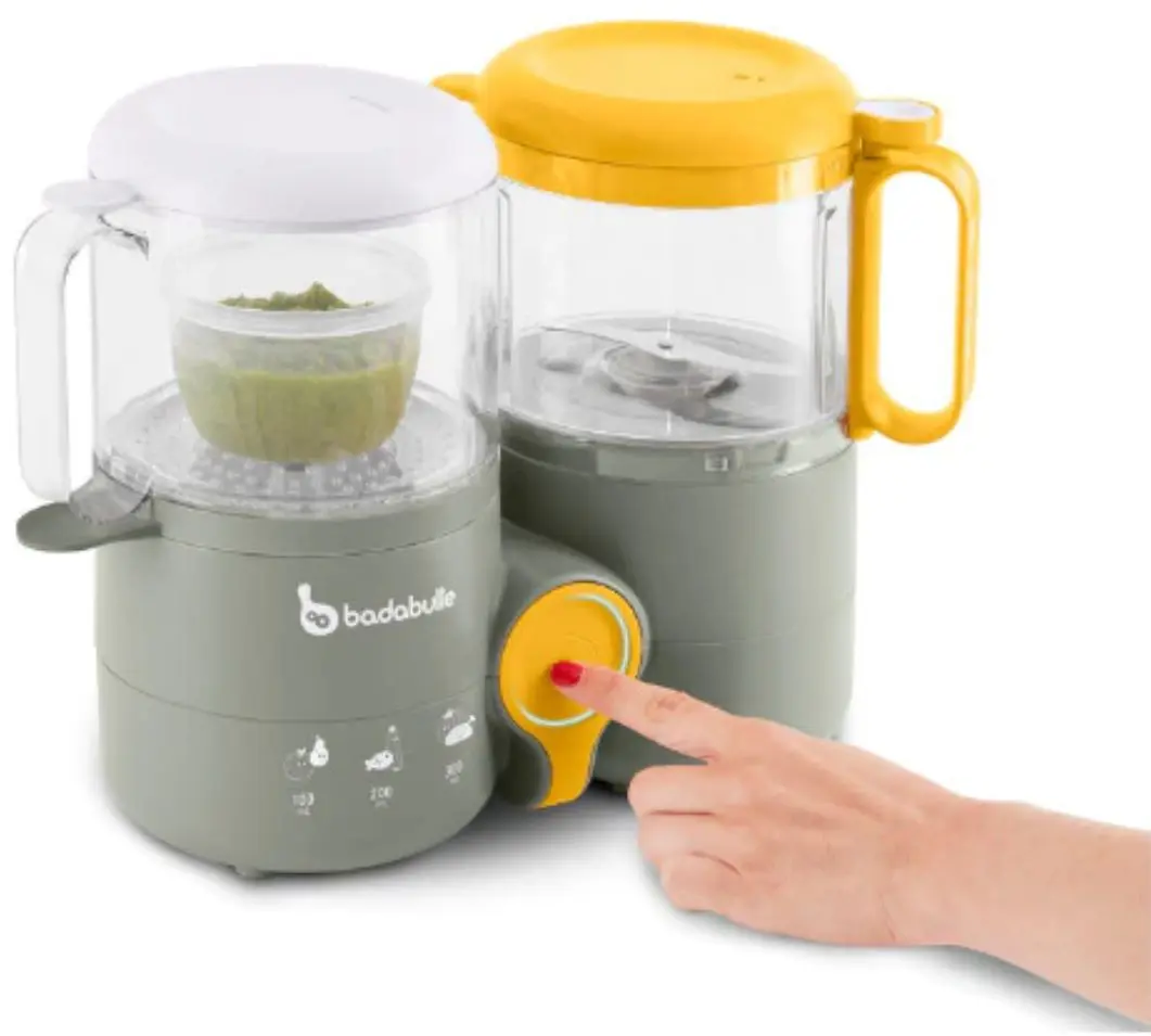 Robot de bucatarie multifunctional Badabulle B-Easy (Grey/Yellow)