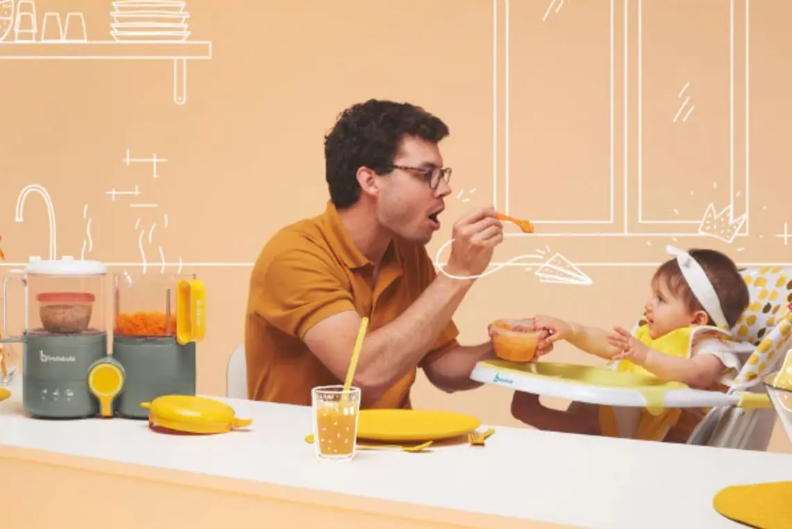 Robot de bucatarie multifunctional Badabulle B-Easy (Grey/Yellow)