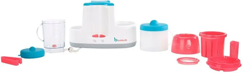 Robot de bucatarie multifunctional Badabulle Baby Station (White/Blue)