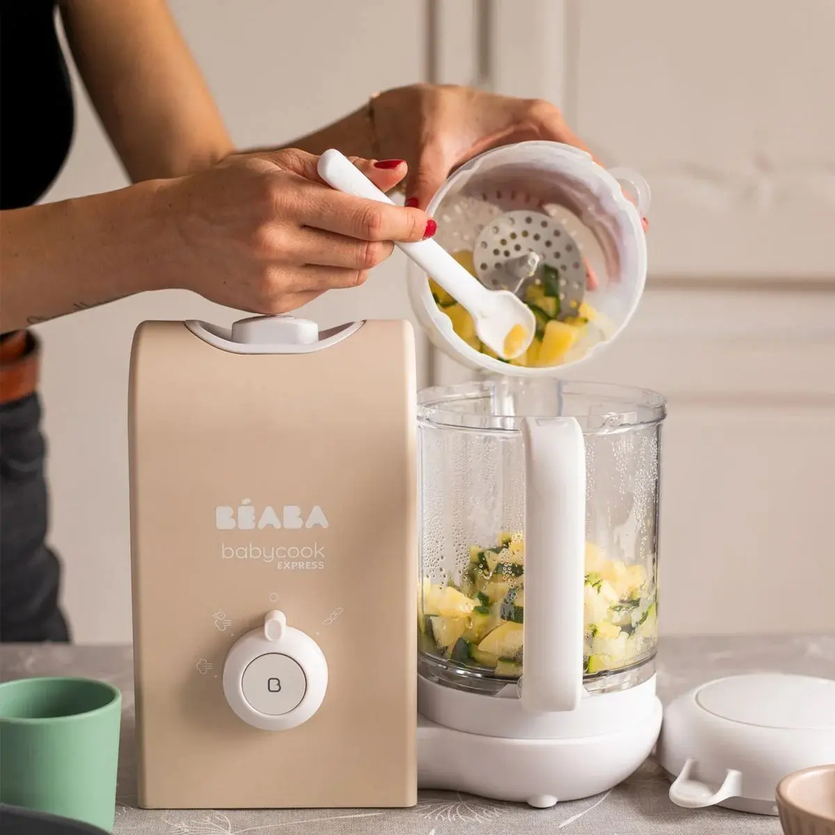 Robot de bucatarie Beaba Babycook Express (Clay Earth) - 6
