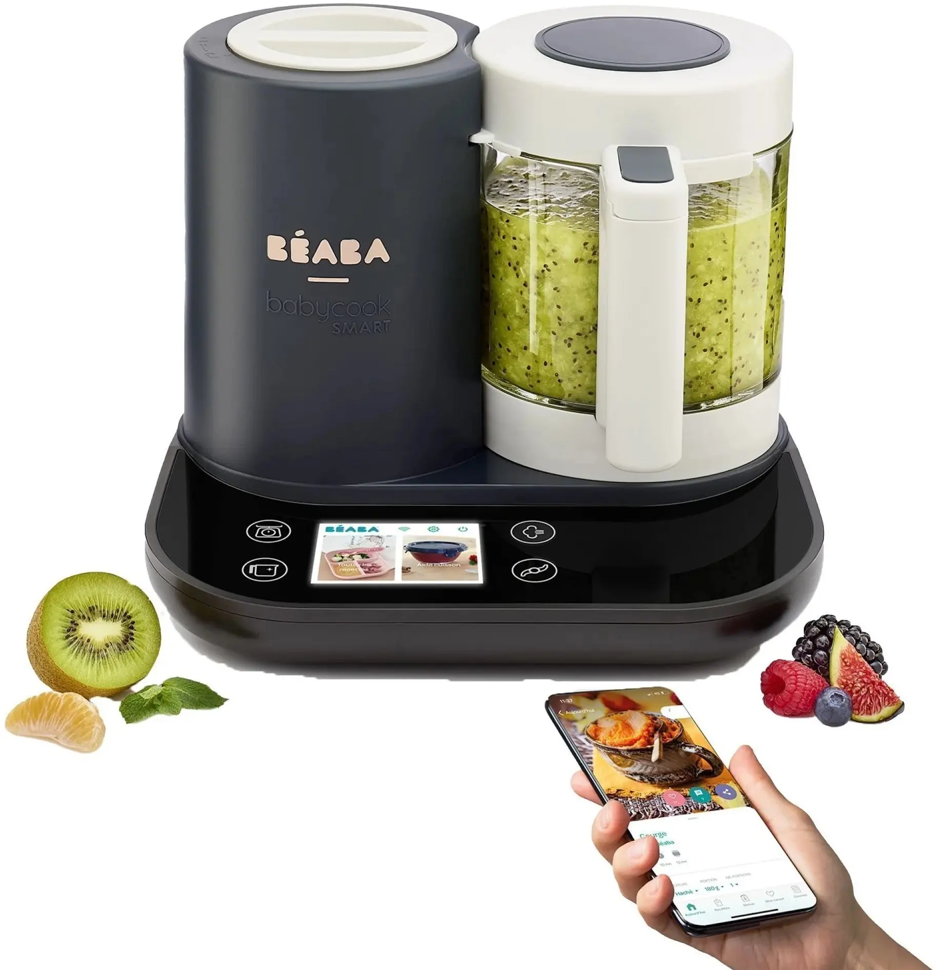 Robot de bucatarie Beaba Babycook Smart (Charcoal/Grey) - 6