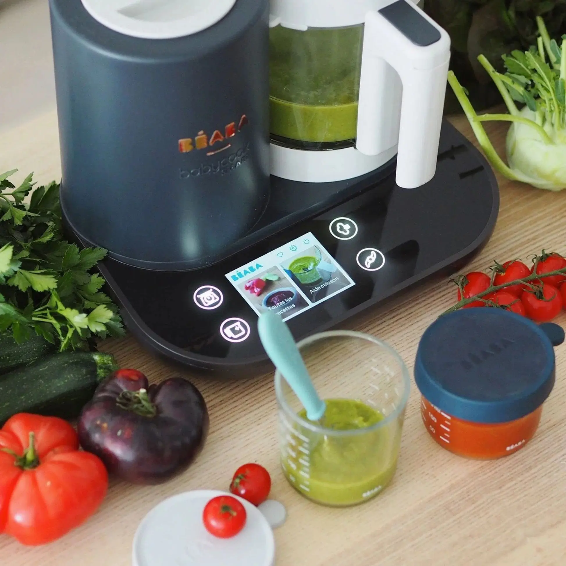 Robot de bucatarie Beaba Babycook Smart (Charcoal/Grey) - 8