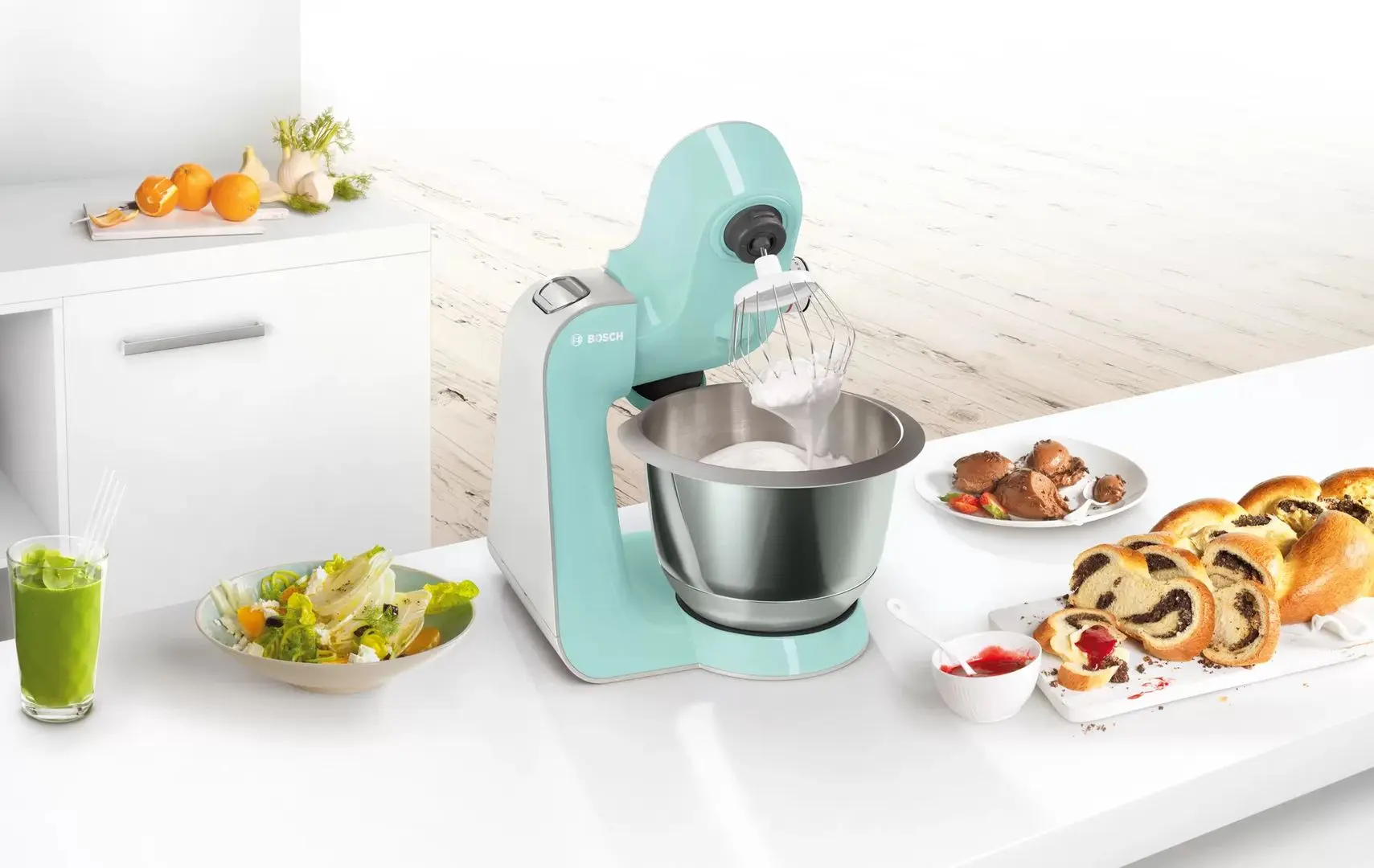 Кухонный комбайн Bosch MUM58020 (Turquoise/Silver)