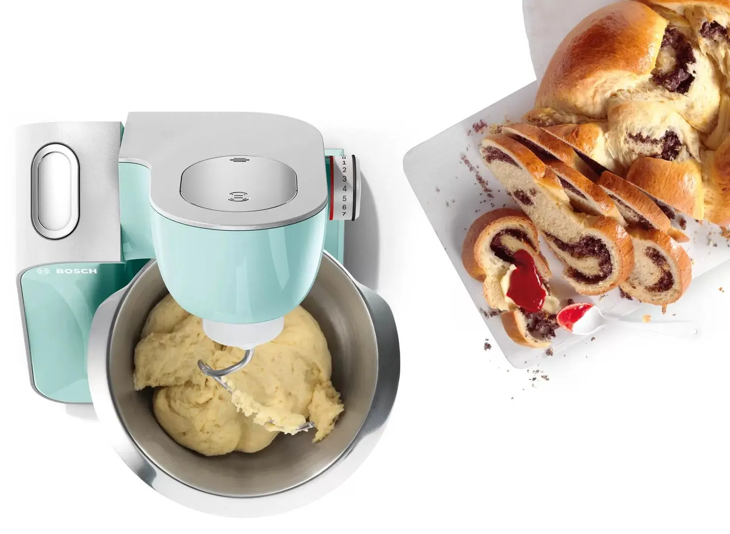 Кухонный комбайн Bosch MUM58020 (Turquoise/Silver)