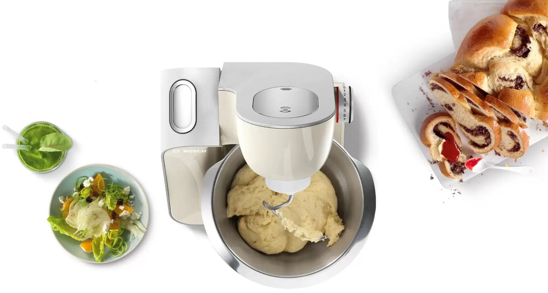 Robot de bucatarie Bosch MUM58L20 (Inox/Beige)