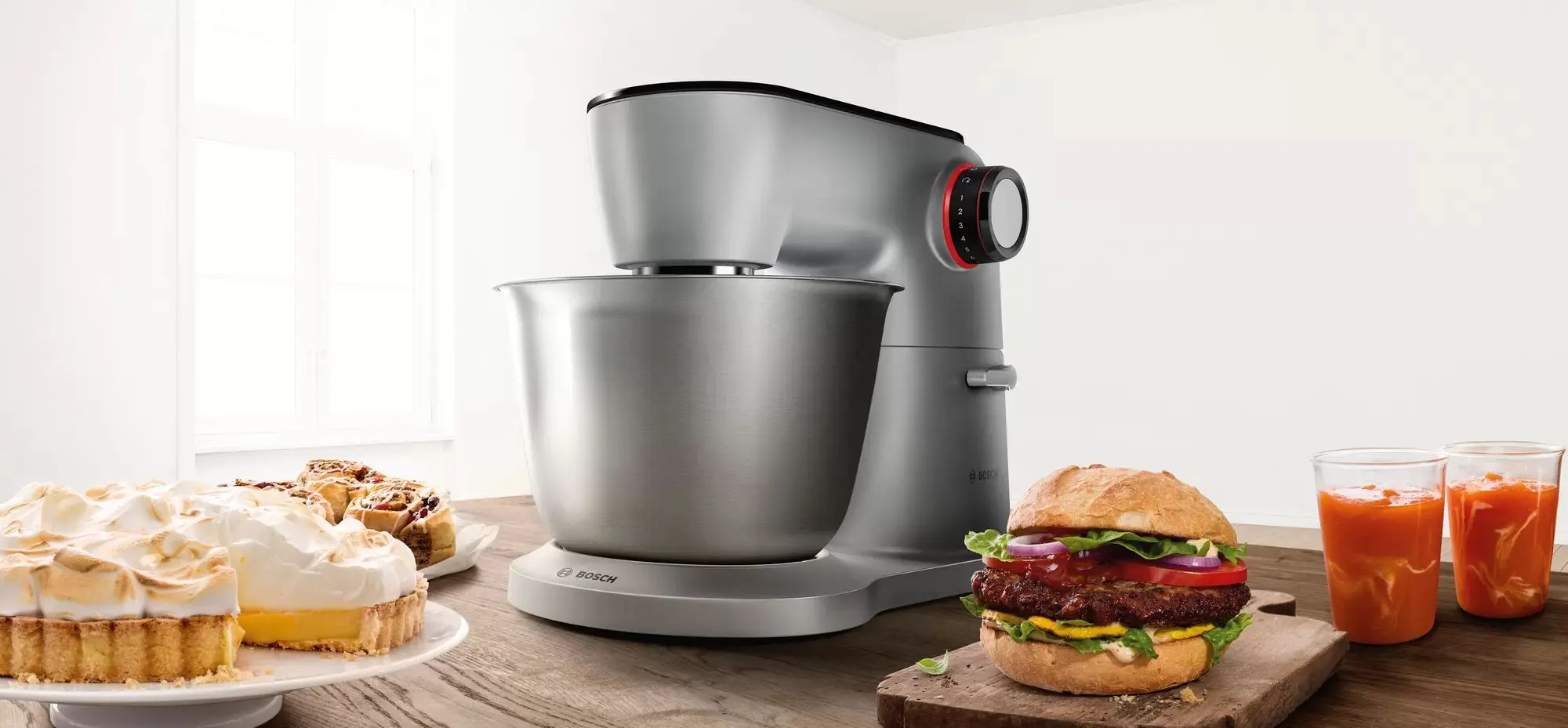 Robot de bucatarie Bosch OptiMum MUM9B34S27 (Silver/Black)