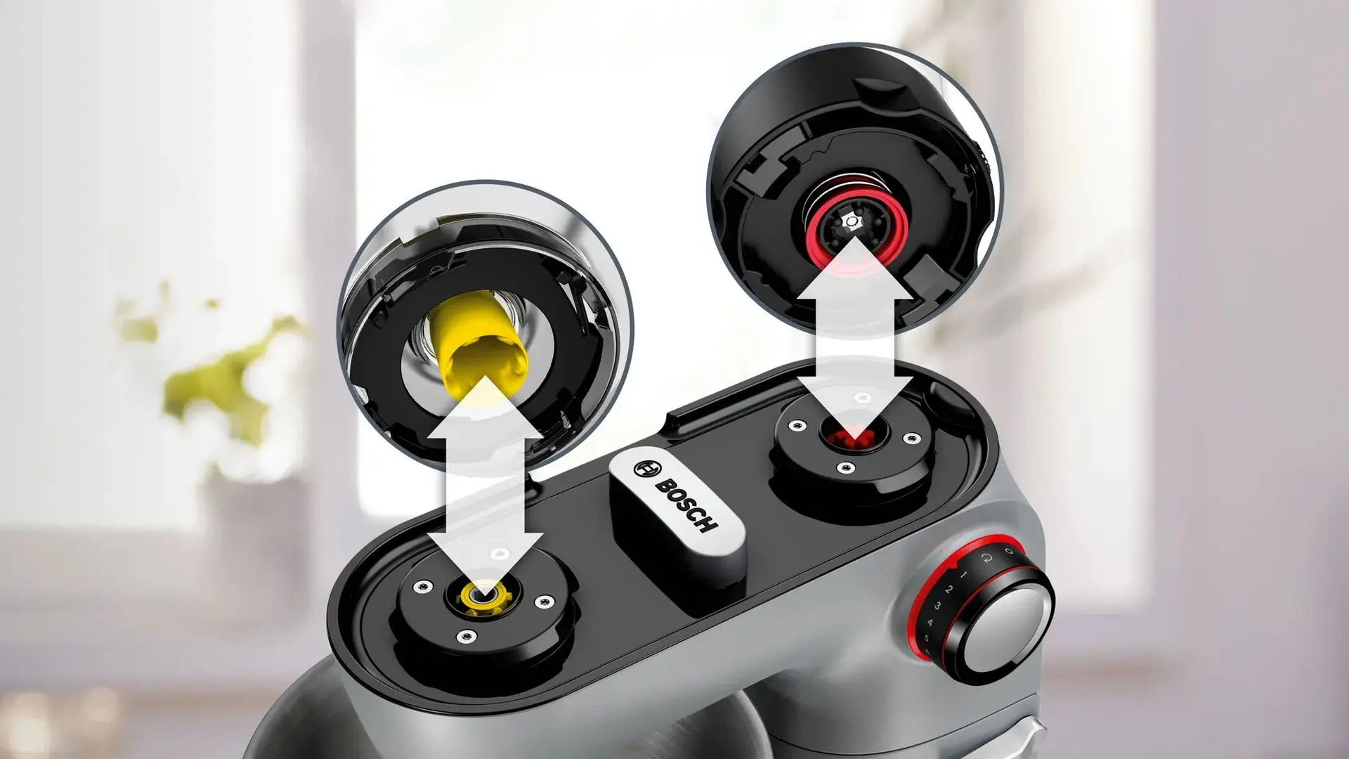 Robot de bucatarie Bosch OptiMum MUM9B34S27 (Silver/Black)