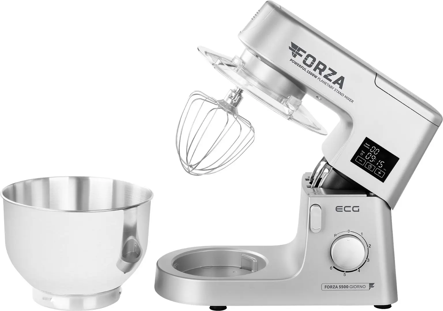 Кухонный комбайн ECG Forza 5500 Giorno Argento (Silver)