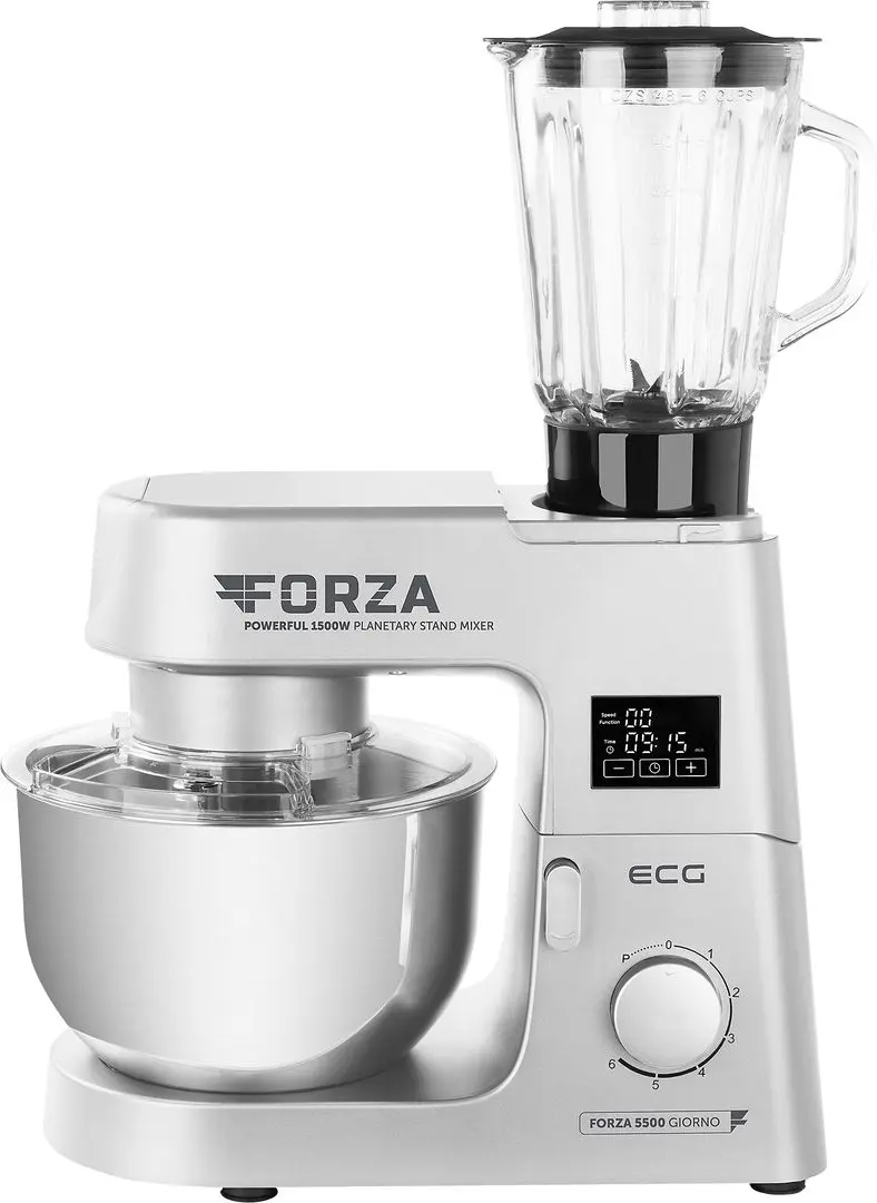 Кухонный комбайн ECG Forza 5500 Giorno Argento (Silver)