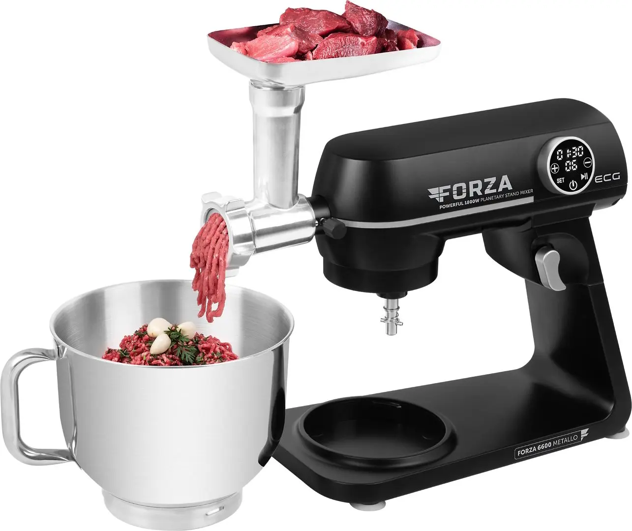 Robot de bucatarie ECG Forza 6600 Metallo Nero (Black)