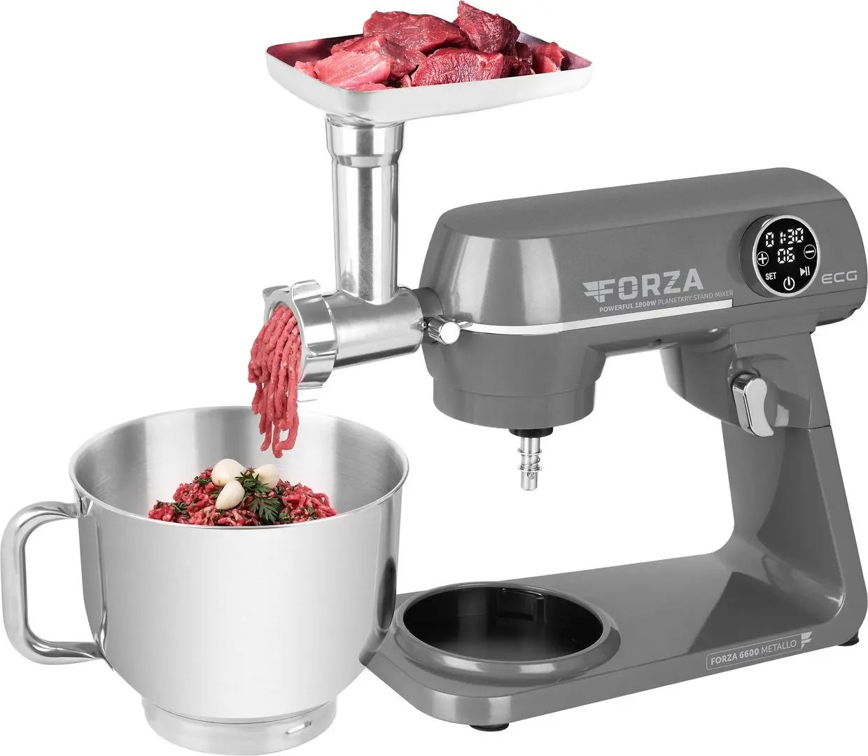 Кухонный комбайн ECG Forza 6600 Metallo Scuro (Gray)