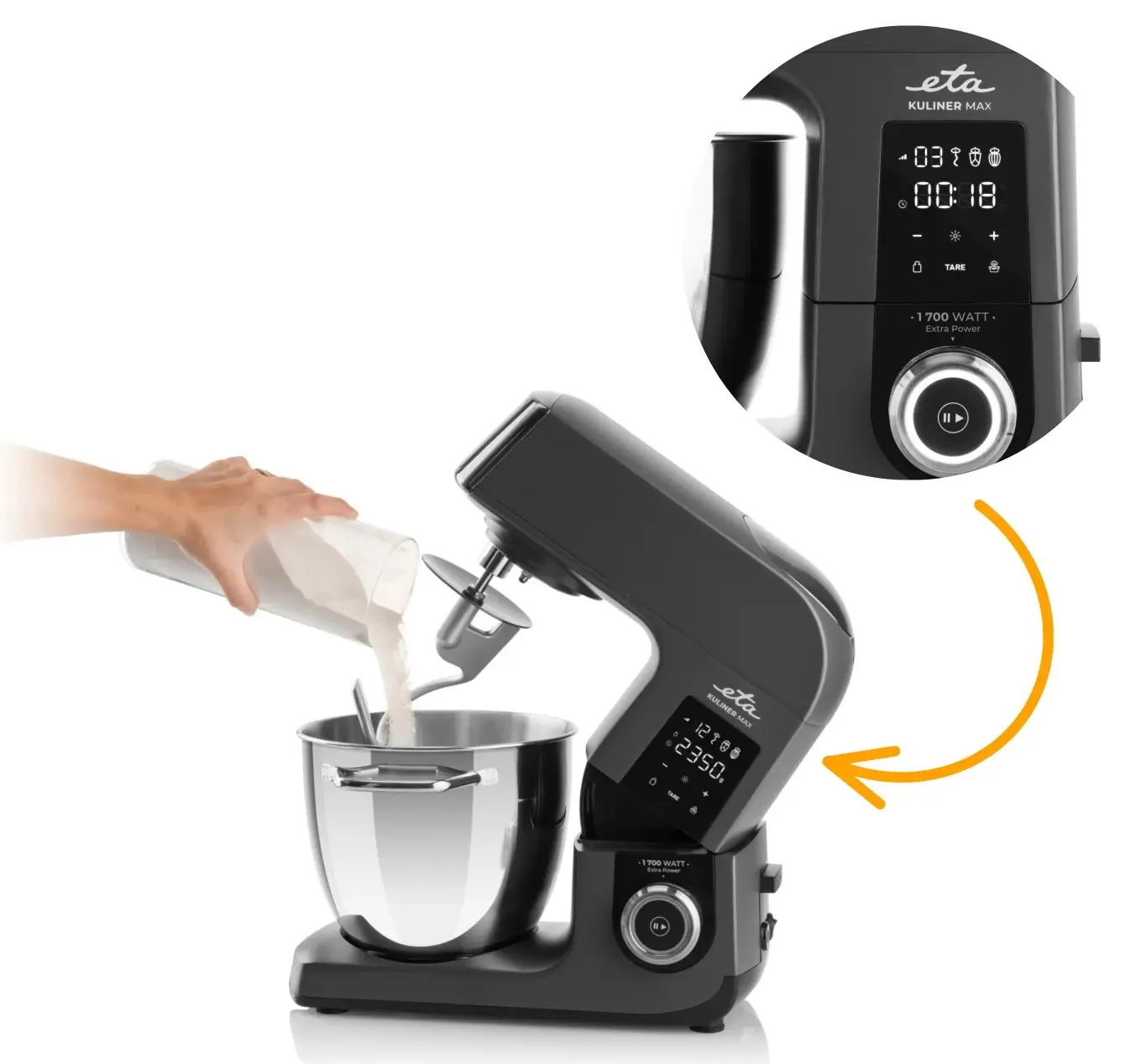 Robot de bucatarie ETA Gratus Kuliner II Max 2038 90010 (Grey)