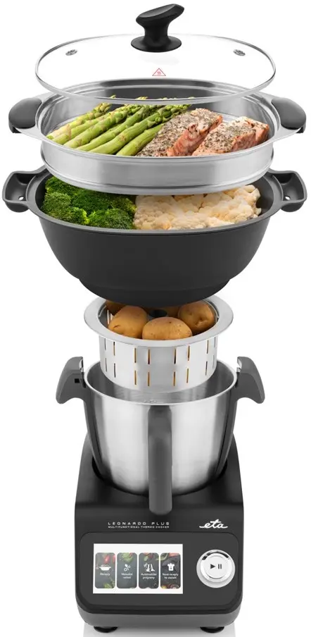 Кухонный комбайн ETA Leonardo Plus 0070 900010 (Black/Grey)