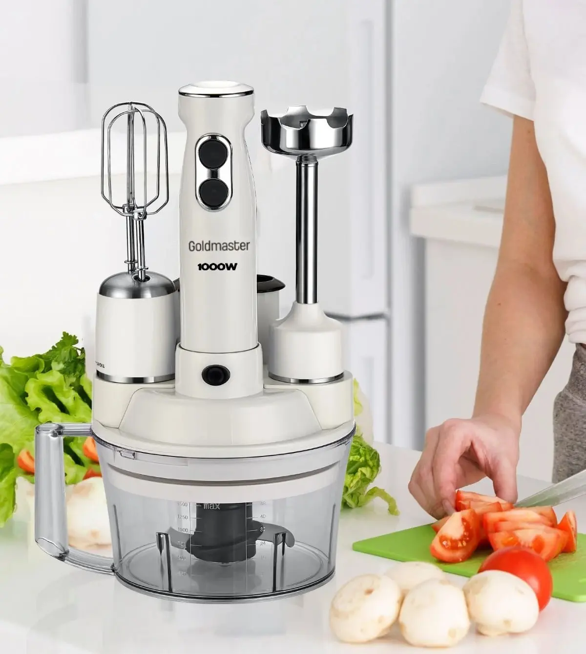 Кухонный комбайн GoldMaster GM-7239W (Black/Grey)