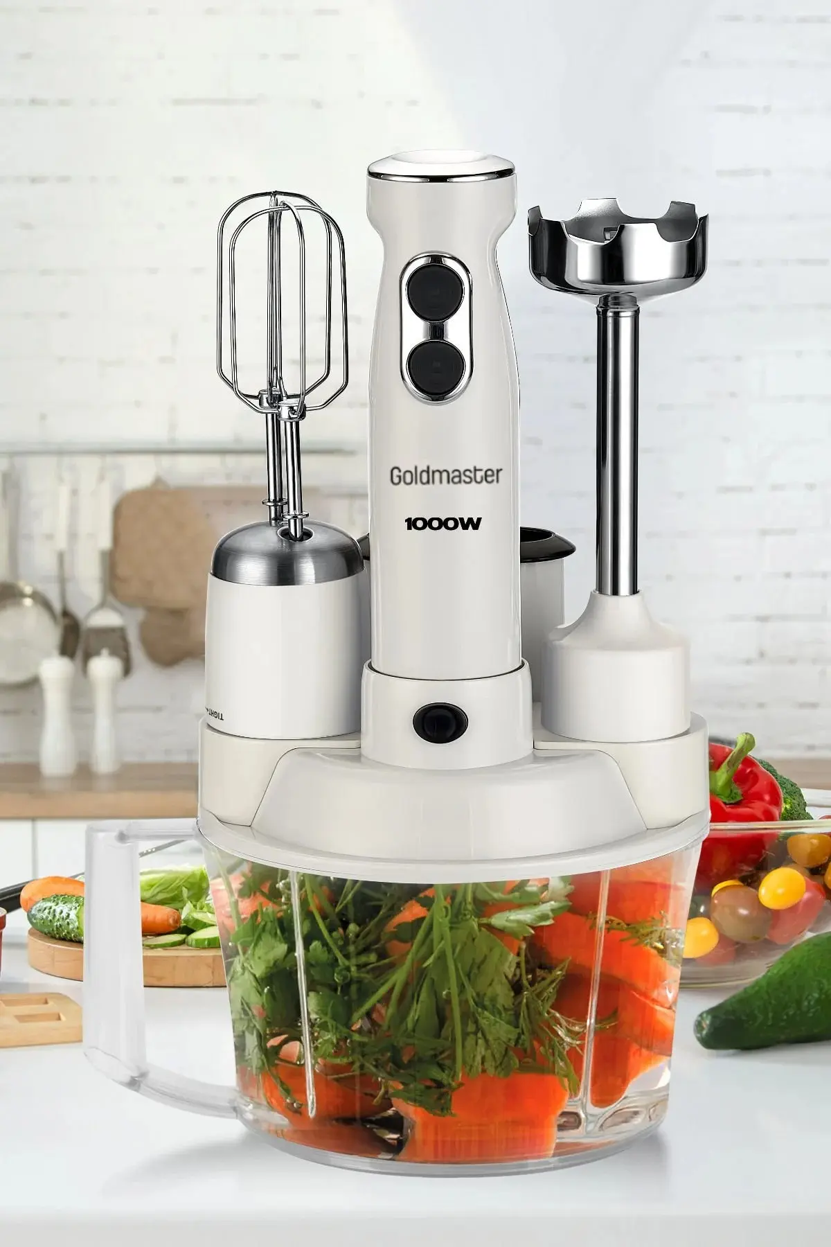 Кухонный комбайн GoldMaster GM-7239W (Black/Grey)