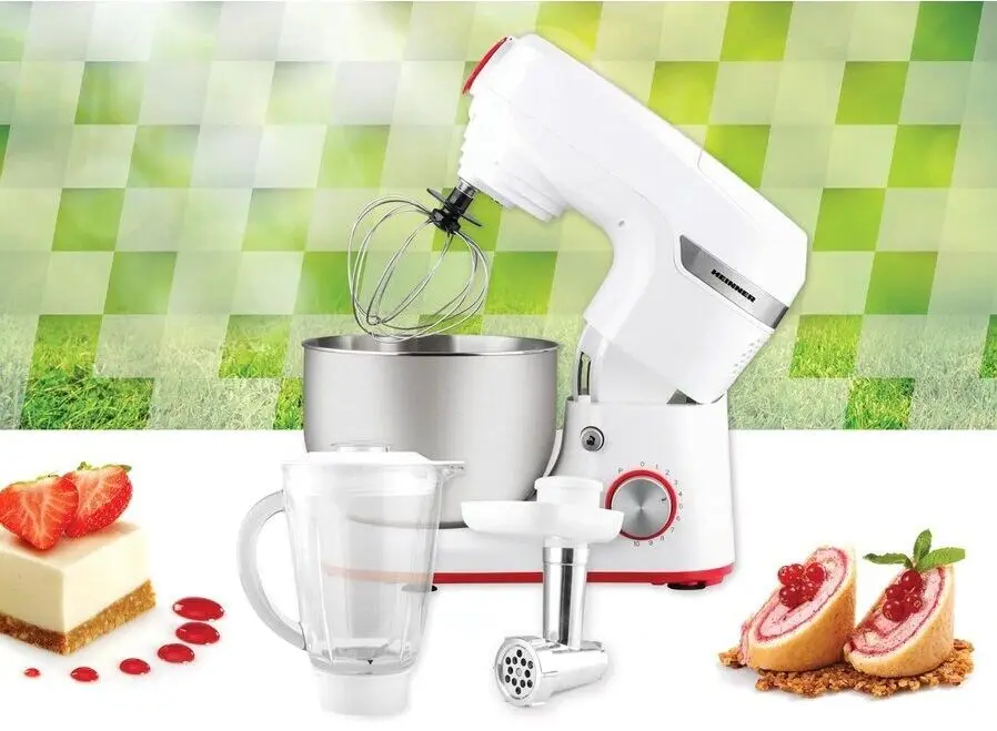 Robot de bucatarie Heinner Deissi HPM-1000WH (White/Inox)