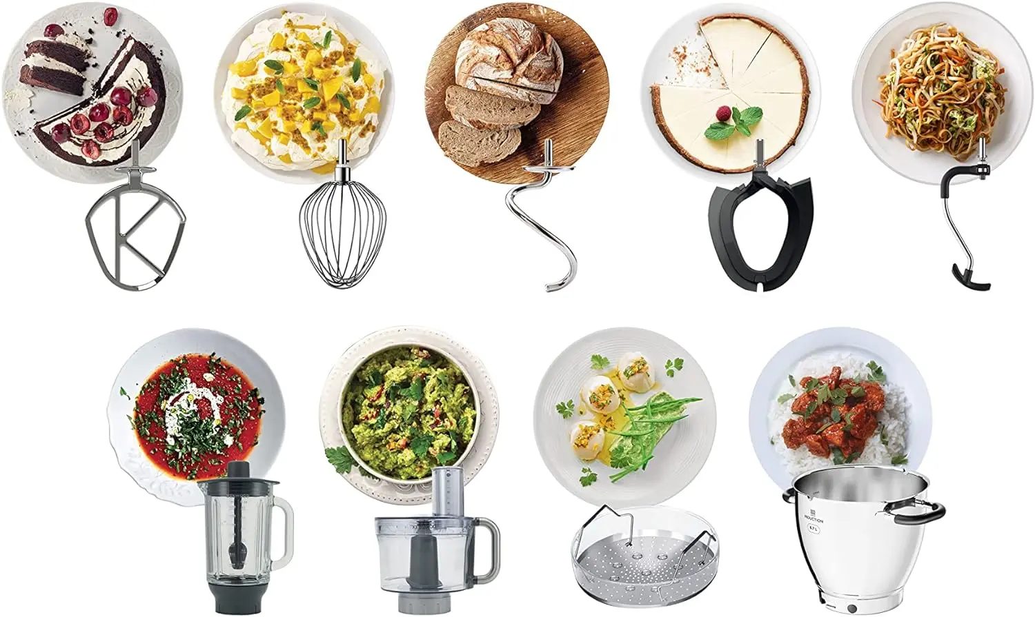 Robot de bucatarie Kenwood Cooking Chef XL KCL95.424SI (Silver)