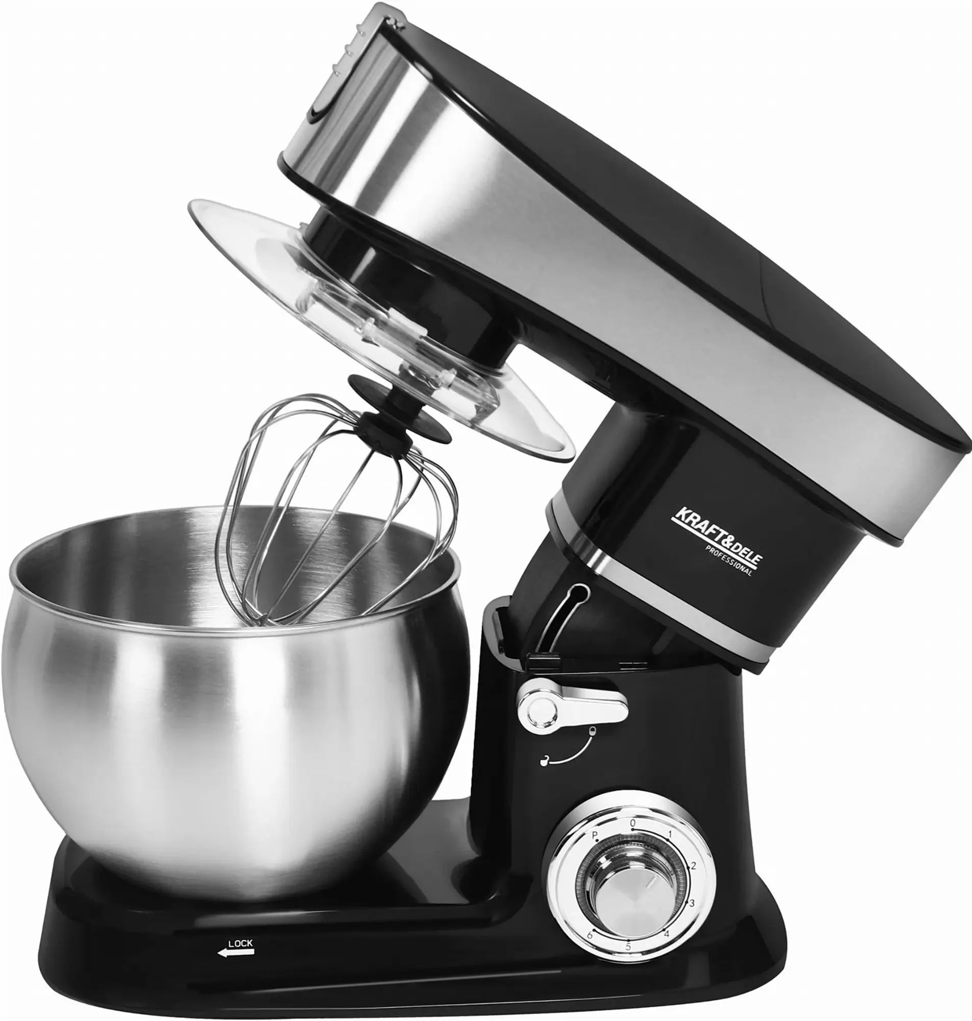Кухонный комбайн Kraft&Dele KD4164 (Black/Inox) - 4
