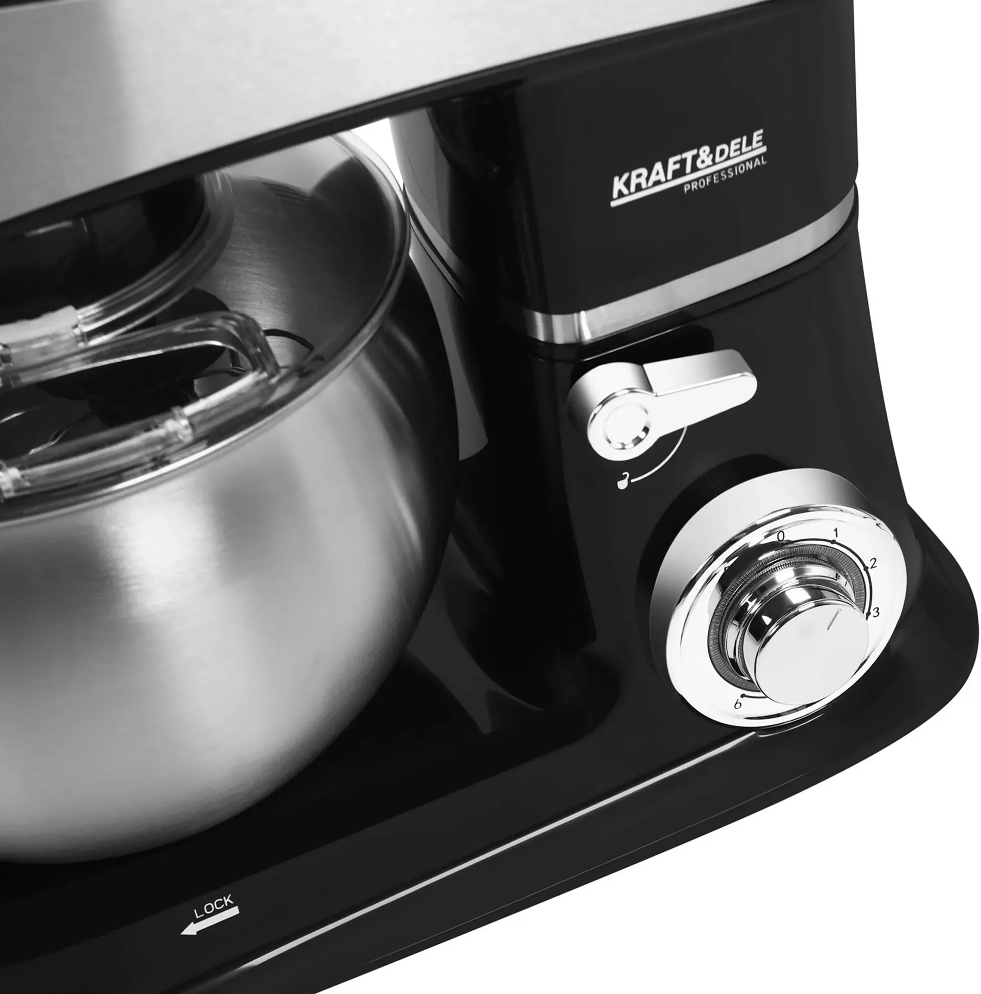Кухонный комбайн Kraft&Dele KD4164 (Black/Inox) - 5