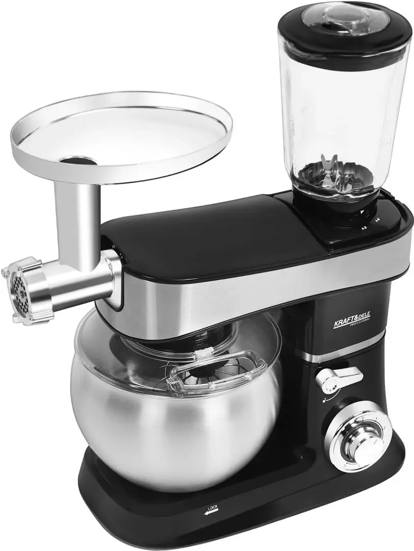 Кухонный комбайн Kraft&Dele KD4164 (Black/Inox)