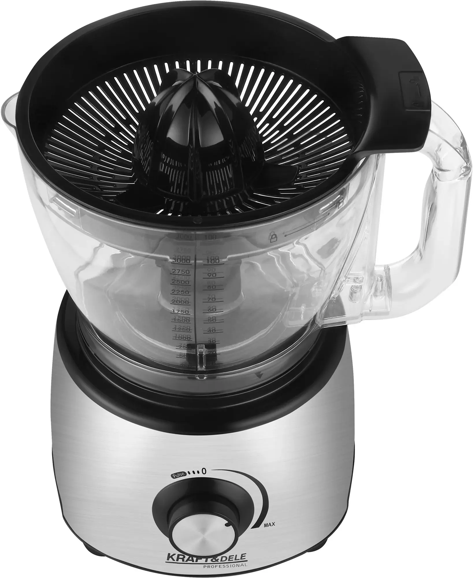 Robot de bucatarie Kraft&Dele KD4250 (Inox/Black) - 4