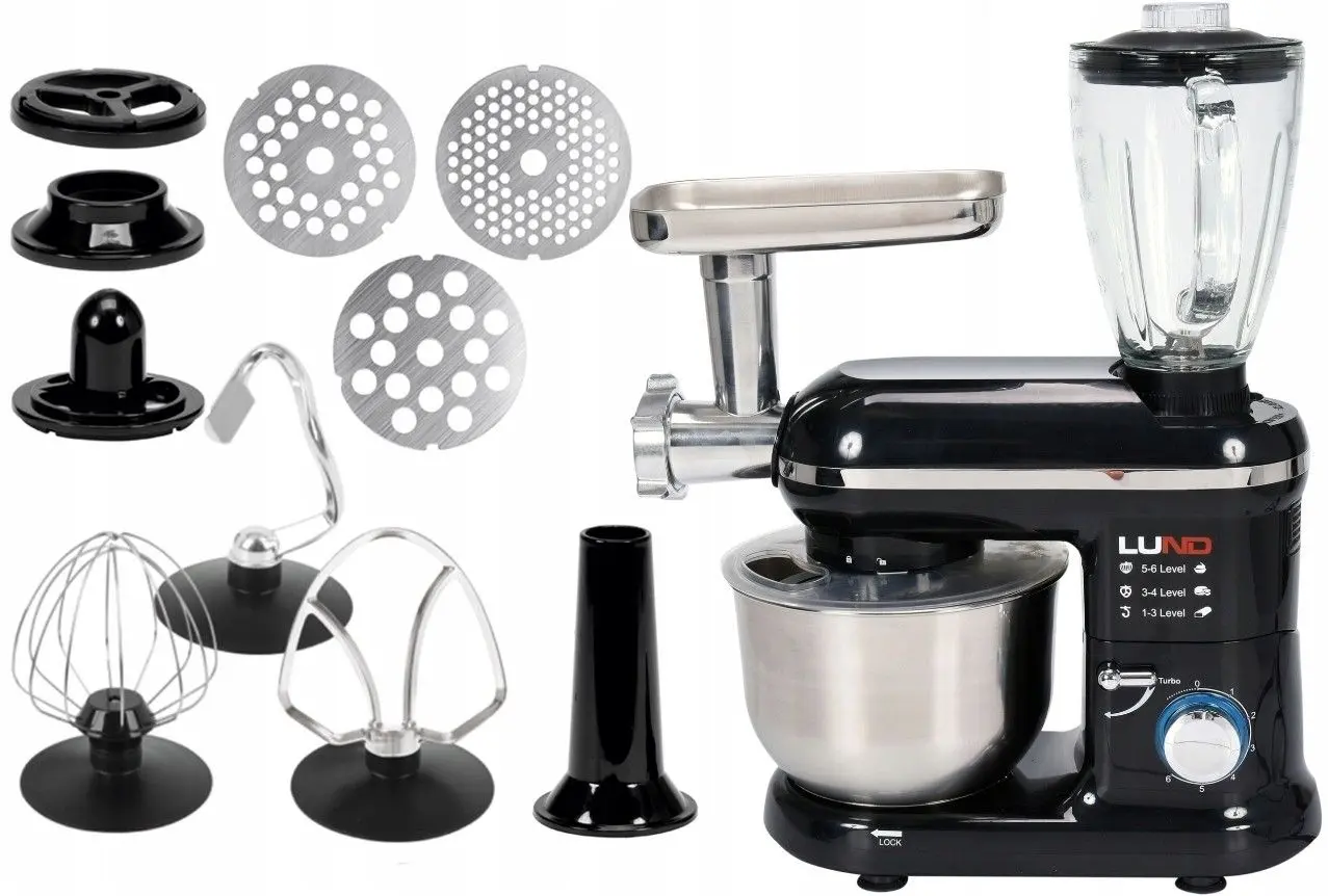 Robot de bucatarie Lund 67811 (Black/Inox)