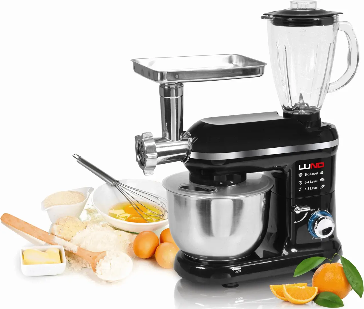 Robot de bucatarie Lund 67811 (Black/Inox)