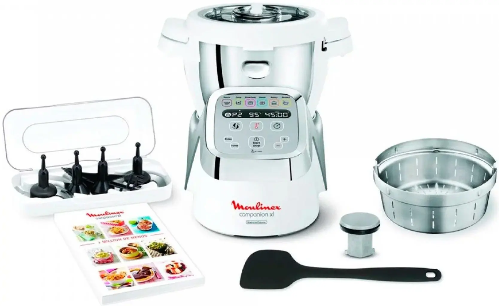 Robot de bucatarie Moulinex Companion HF806RECE (White/Inox)