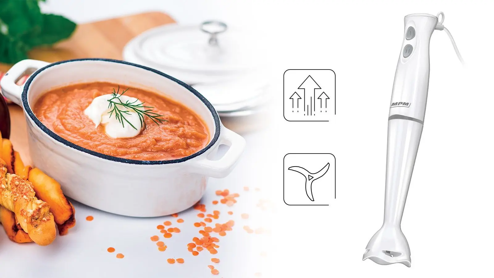 Robot de bucatarie MPM Kasia MRK-11/B (White)