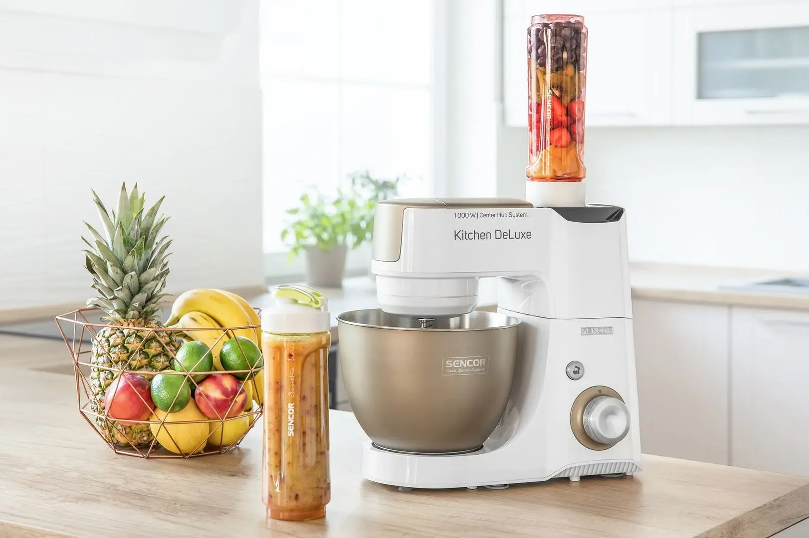 Robot de bucatarie Sencor STM 4467CH (White/Champagne)