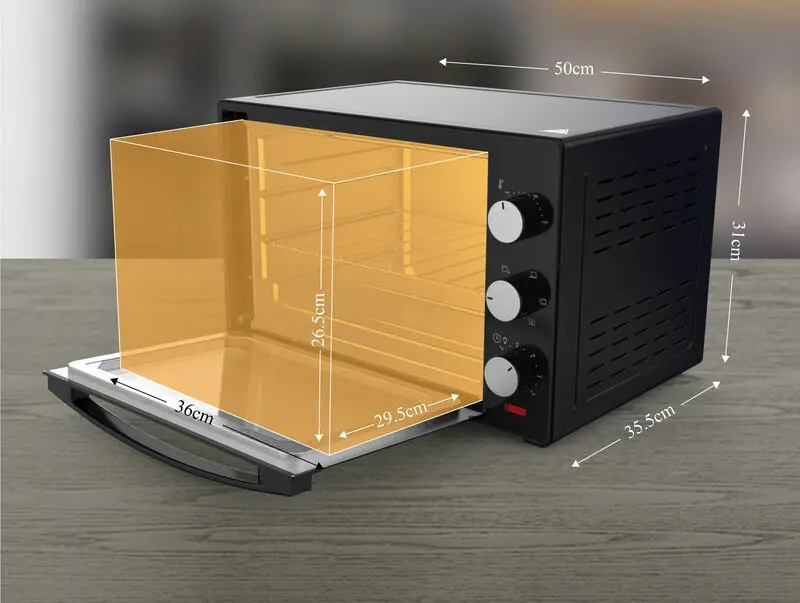 Электропечь Brock TO 3001 BK (Black)