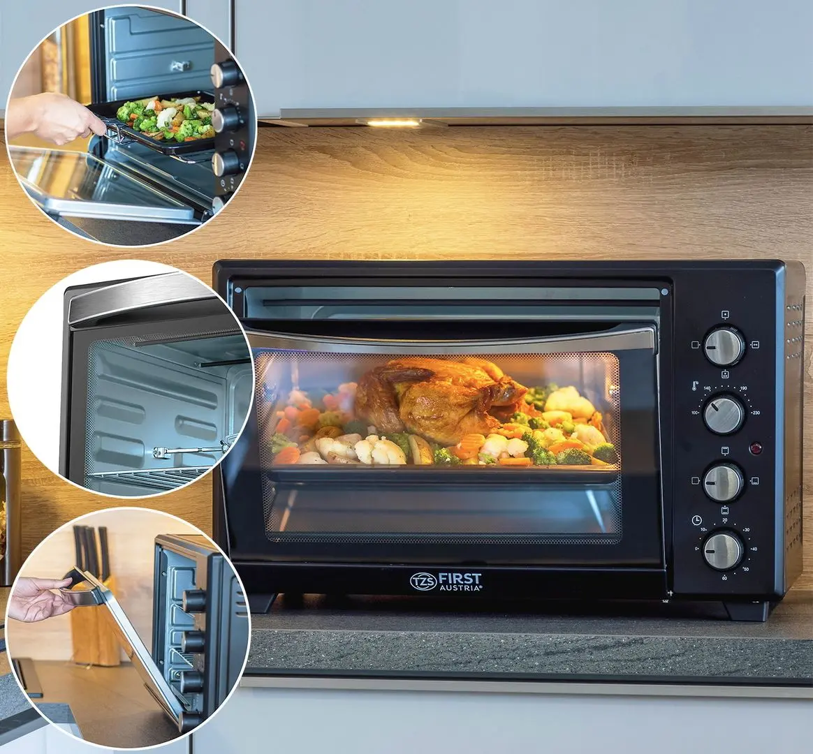 Cuptor electric First FA-5047 (Black)