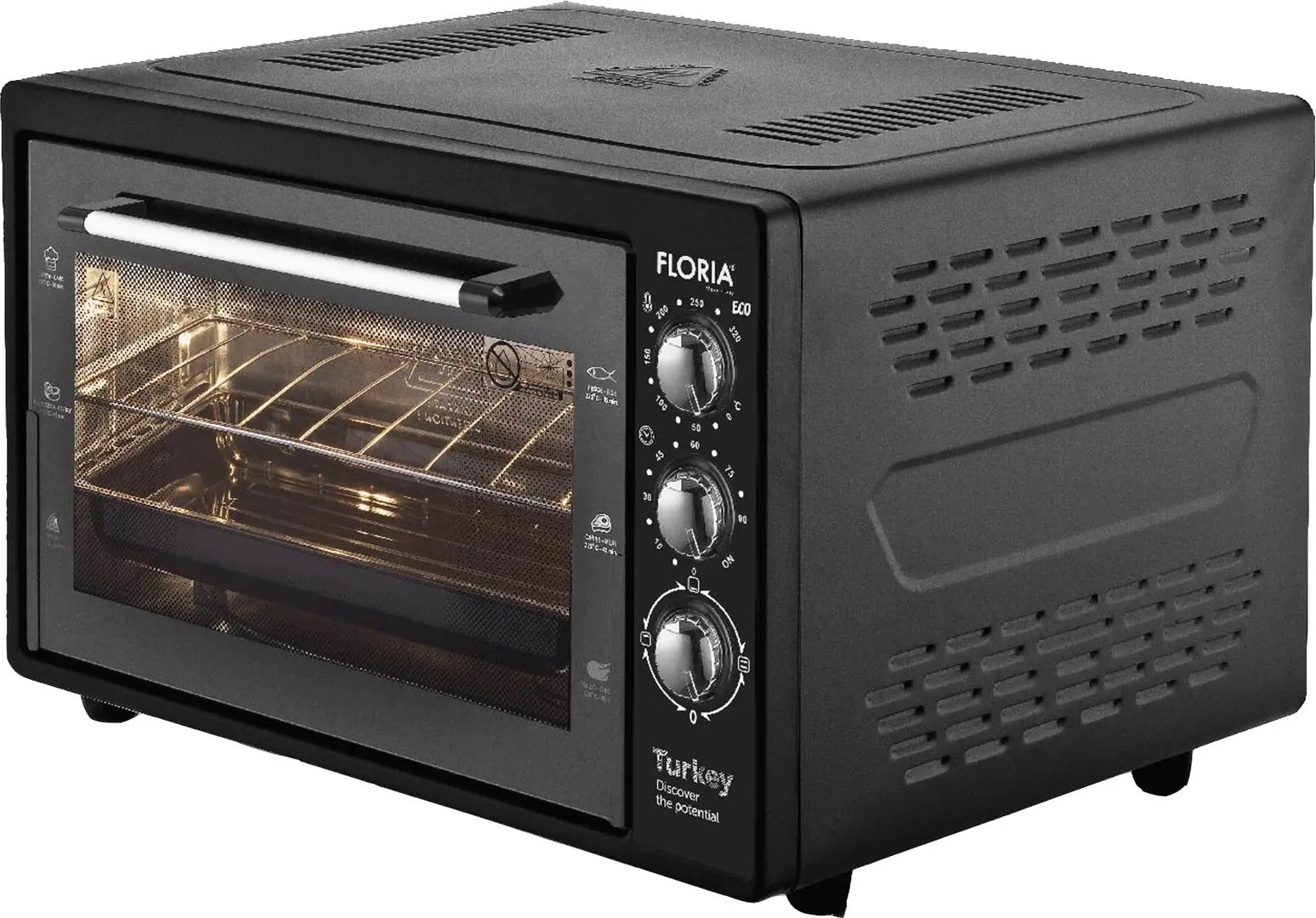 Электропечь Floria ZLN2898 Eco (Black) - 2