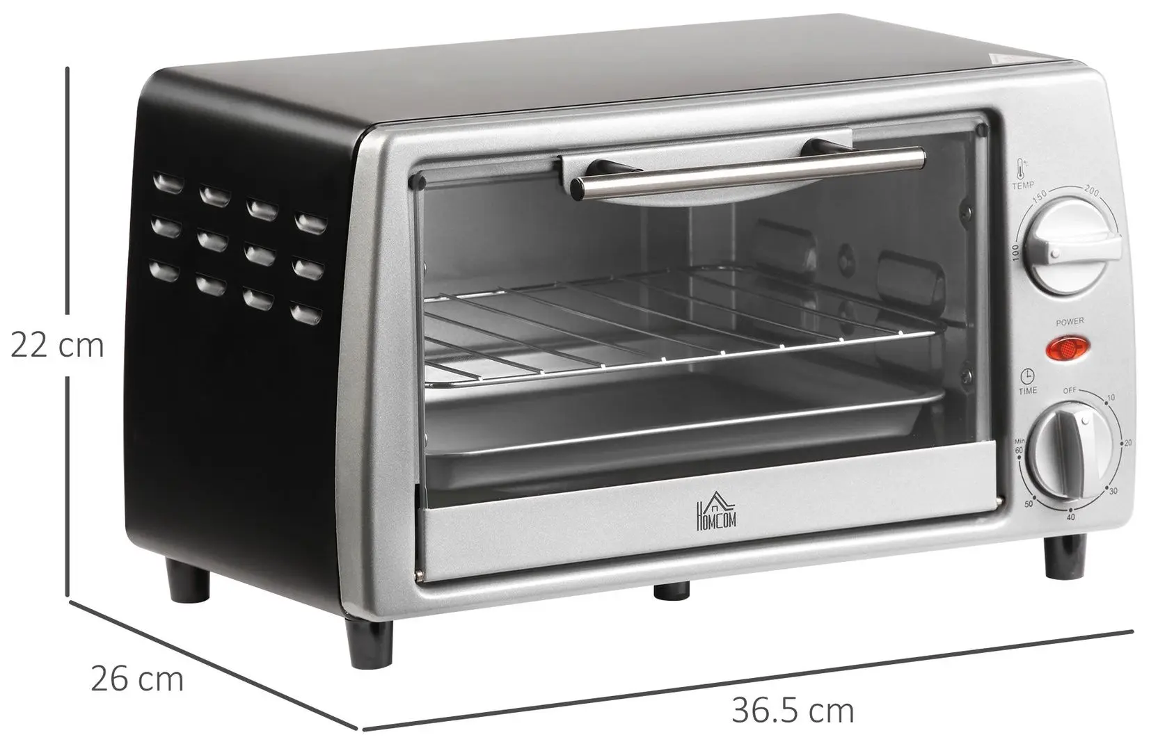 Cuptor electric Homcom 800-084 (Silver)