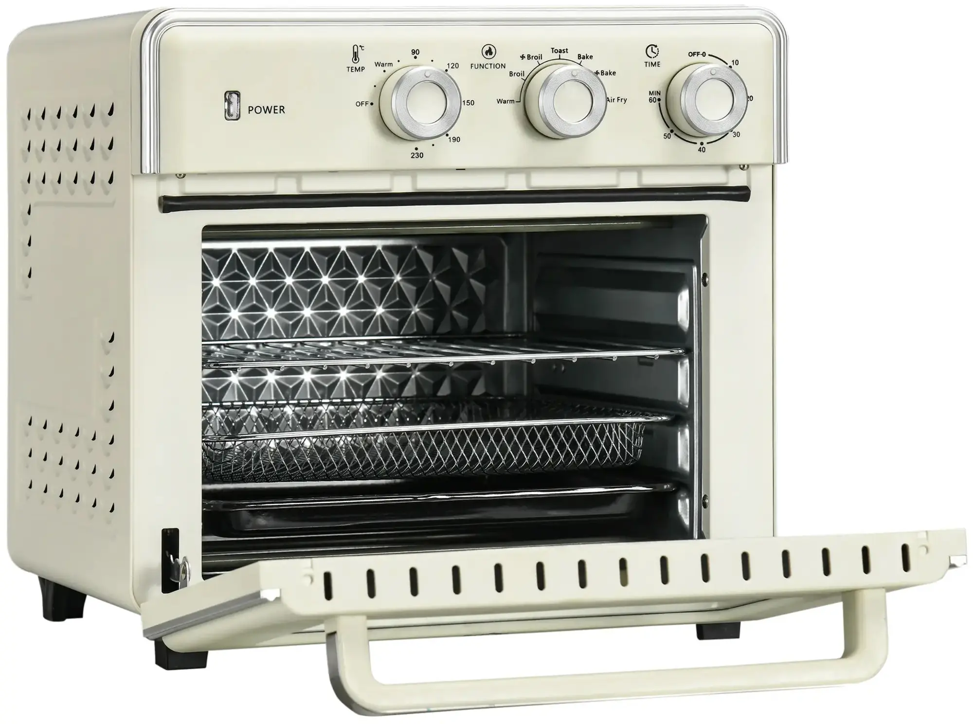 Cuptor electric Homcom 800-152V90CW (Cream White/Silver) - 2