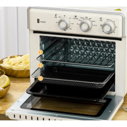 Cuptor electric Homcom 800-152V90CW (Cream White/Silver) Thumb