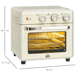 Cuptor electric Homcom 800-152V90CW (Cream White/Silver) Thumb