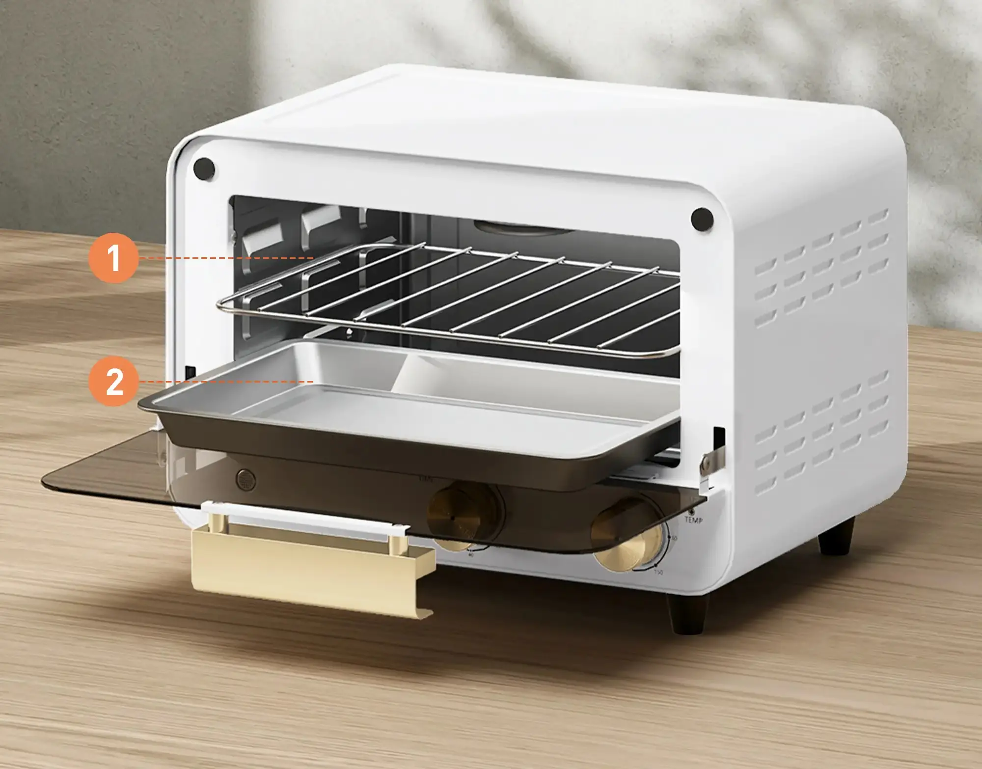 Cuptor electric Homcom 800-201V90WT (White) - 3