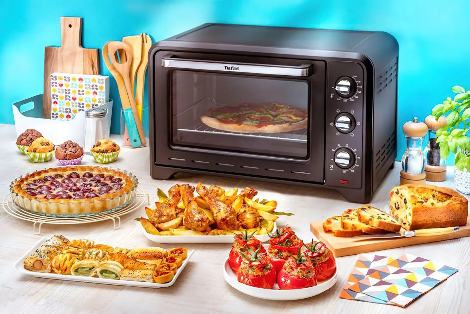 Электропечь Tefal Optimo 19L Convection OF444834 (Black)