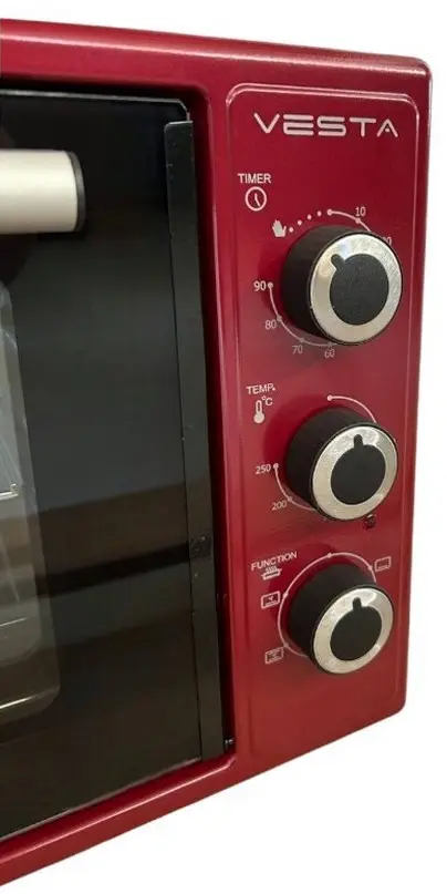 Электропечь Vesta KSF-50CTL/R (Red) - 4