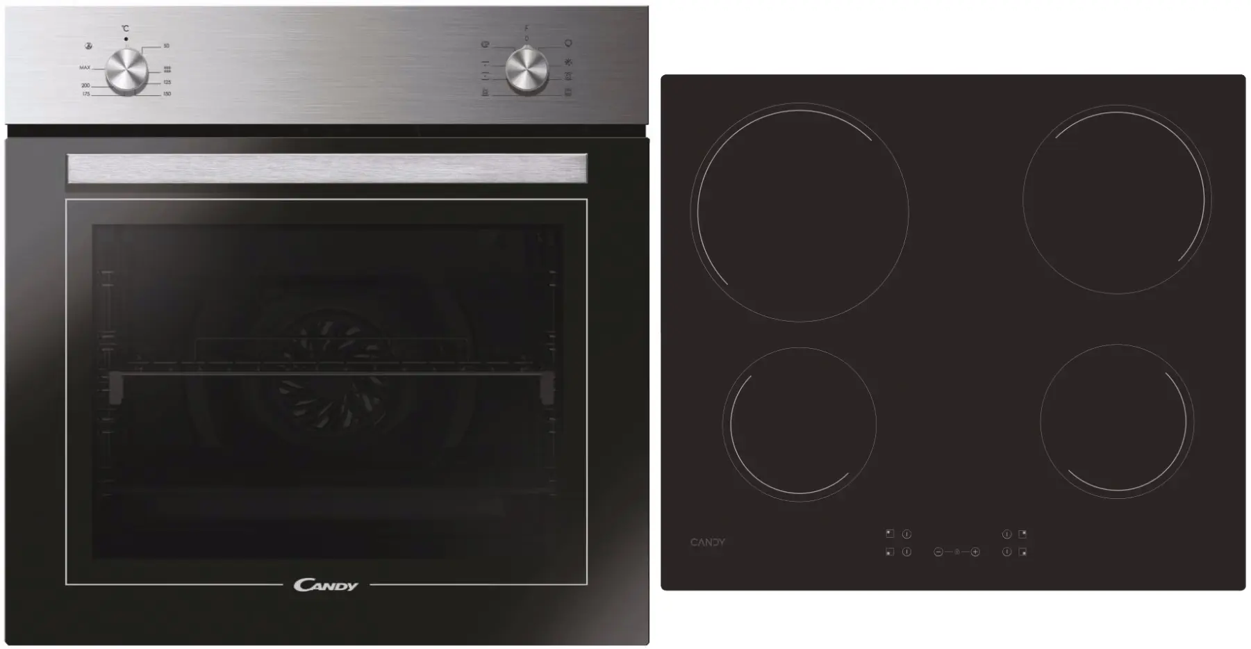 Комплект встраиваемой бытовой техники Candy Moderna PCT20CXCH64CCB (Inox/Back)