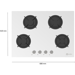 Set electrocasnice incorporabile Darko Luminar 9FT04 W SR + MOG 7120 GWH (White) Thumb