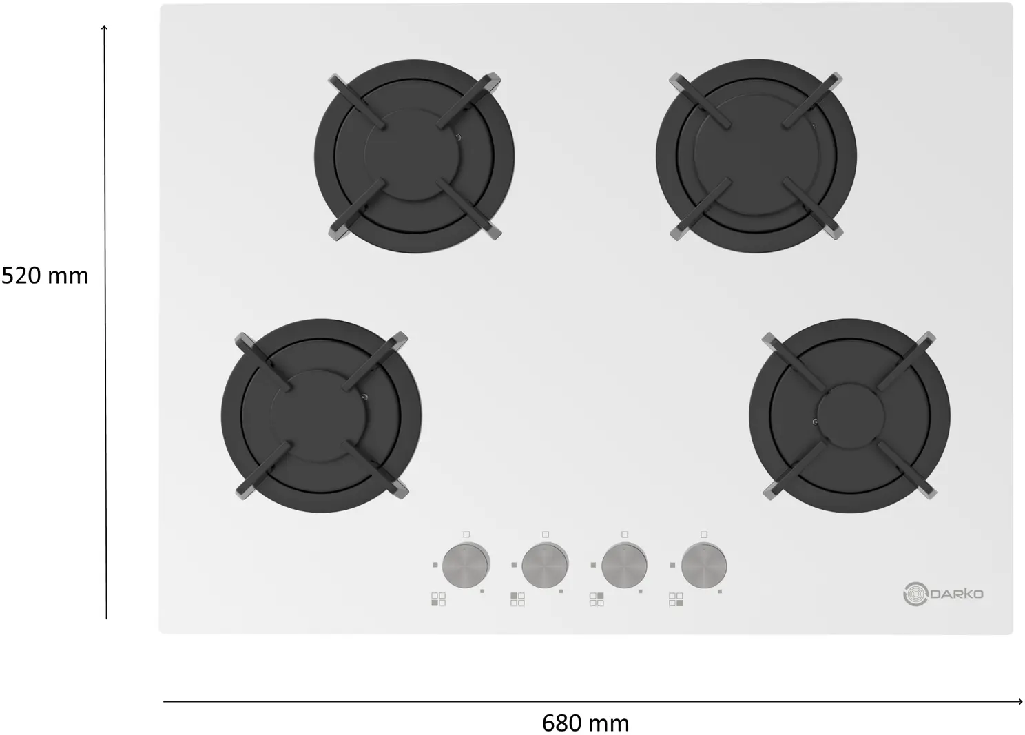 Set electrocasnice incorporabile Darko Luminar 9FT04 W SR + MOG 7120 GWH (White)