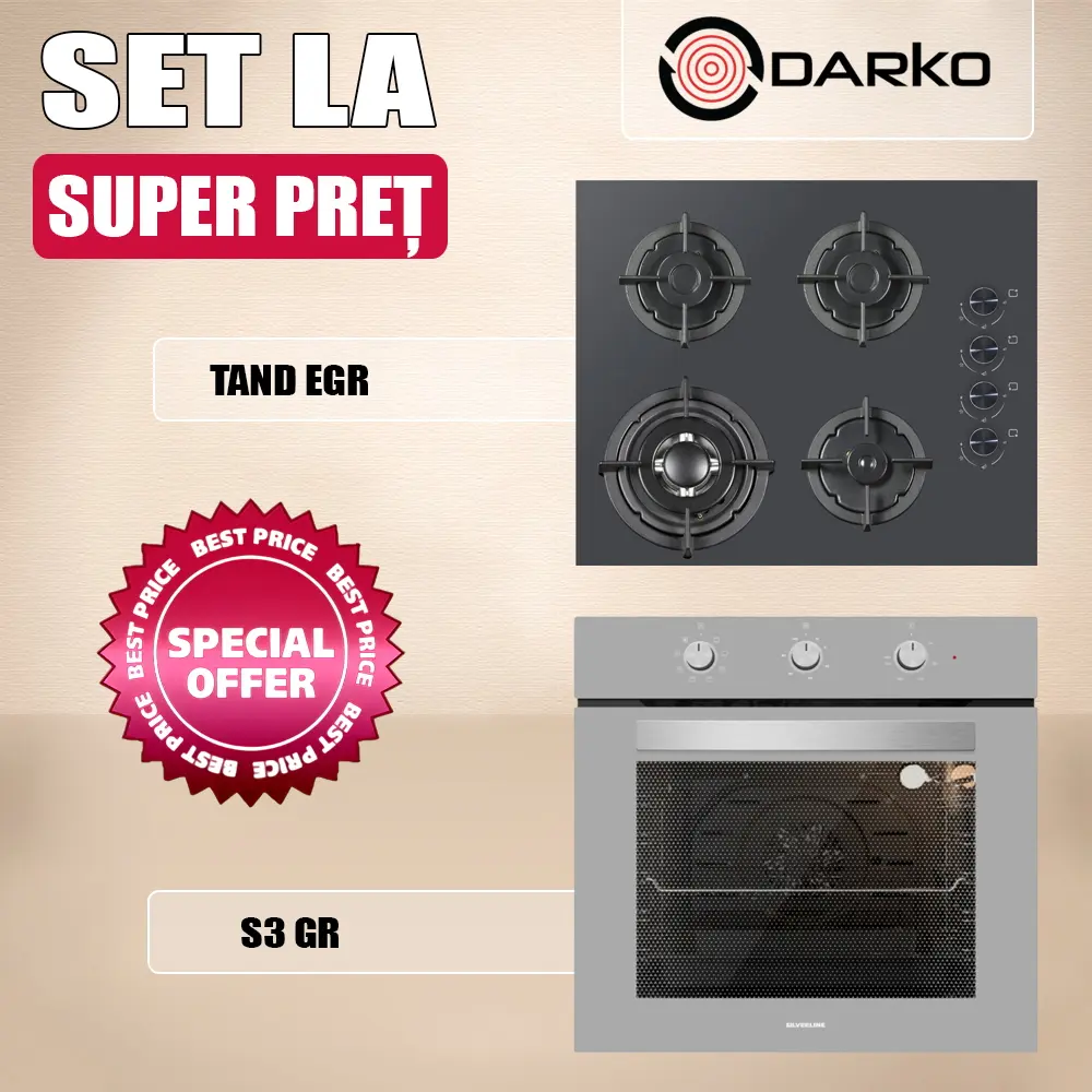 Set electrocasnice incorporabile Darko S3 GR + Tand Egr (Grey)