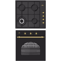 Комплект встраиваемой бытовой техники Nuova Cucina Retro Star (Black)