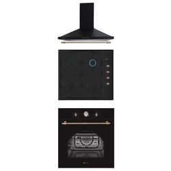 Set electrocasnice Studio Casa Dolce Vita Rustic FEDV60 Nero + Dolce Vita PDV60 Nero + Onda Retro (Black)